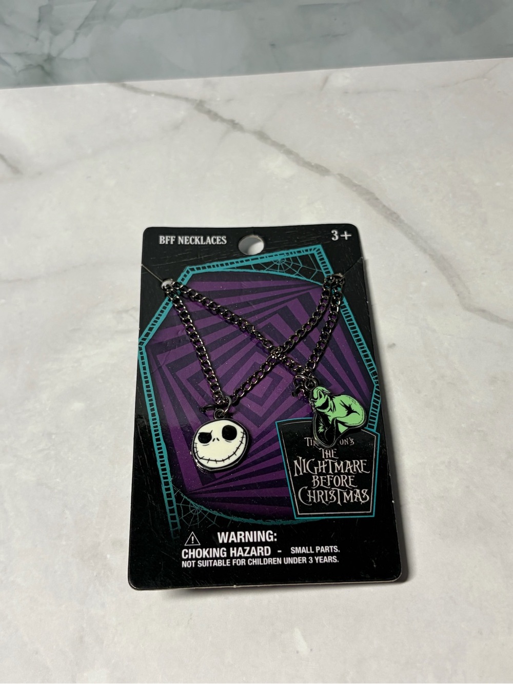 Disney Tim Burton’s The Nightmare Before Christmas BFF Necklaces brand new